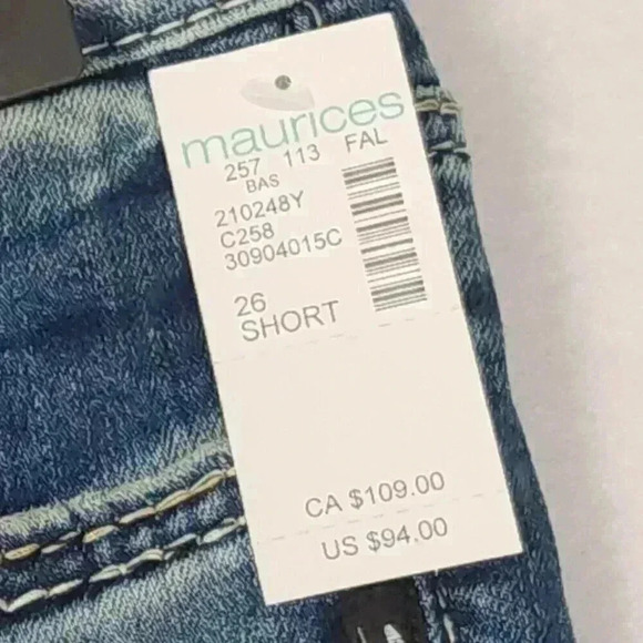 Silver Jean Co. Womens Suki Curvy Fit Mid Rise Bootcut 26x31 Indigo Distress NWT - Picture 4 of 16